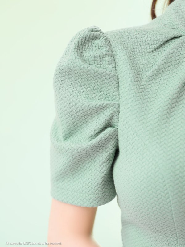 画像17: XSサイズあり【an /アン】 シンプル/ ワンカラー/ 半袖/ 袖あり/ フロントジップ/ タイト/ ミニドレス/ キャバドレス[OF05]