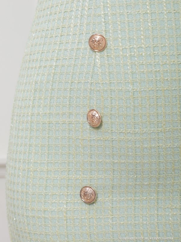 画像33: XSサイズあり【an /アン】 ツイード/ フロントジップ/ リボン/ ハイネック/ カットアウト/ ノースリーブ/ タイト/ ミニドレス/ キャバドレス[OF05]