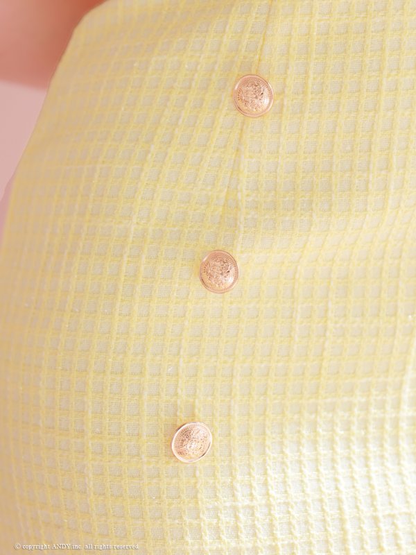 画像27: XSサイズあり【an /アン】 ツイード/ フロントジップ/ リボン/ ハイネック/ カットアウト/ ノースリーブ/ タイト/ ミニドレス/ キャバドレス[OF05]