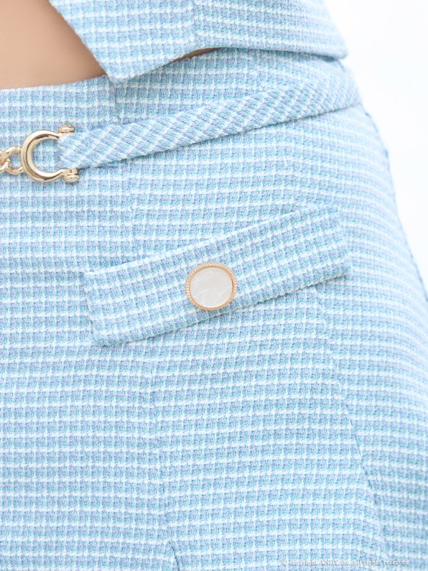 画像21: XSサイズあり【an /アン】襟付き/ フロントジップ/ 袖あり/ パフスリーブ/ プリーツ/ Aライン/ セットアップ/ ミニドレス/ キャバドレス[OF05]