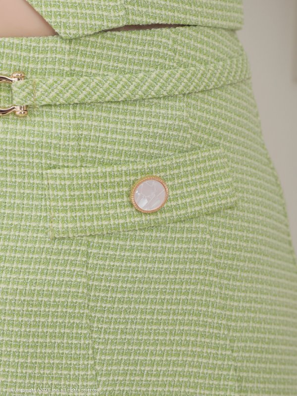 画像14: XSサイズあり【an /アン】襟付き/ フロントジップ/ 袖あり/ パフスリーブ/ プリーツ/ Aライン/ セットアップ/ ミニドレス/ キャバドレス[OF05]