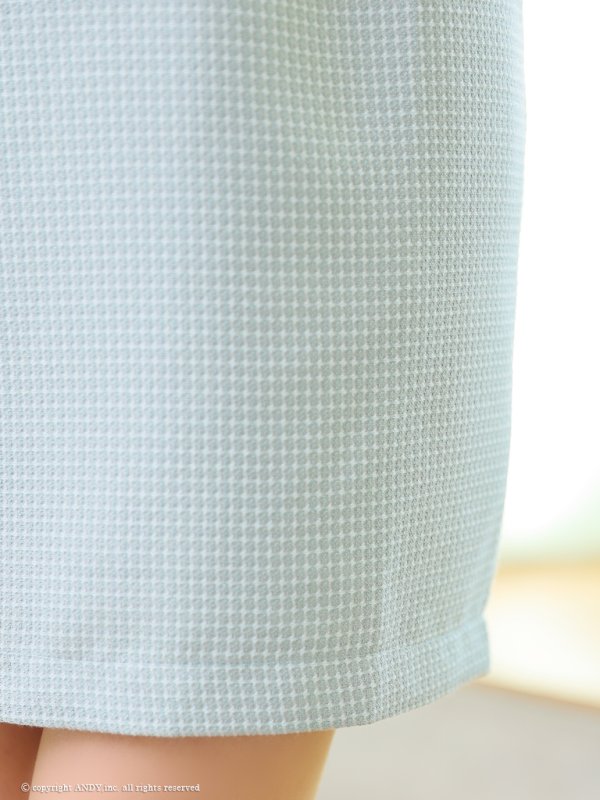 画像11: XSサイズあり【an /アン】 ワンカラー/ ツイード/ フロントジップ/ チェーン/ ショルダーリボン/ キャミ/ フリル/ タイト/ ミニドレス/ キャバドレス[OF05]