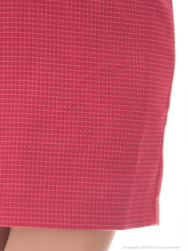 画像48: XSサイズあり【an /アン】 ワンカラー/ ツイード/ フロントジップ/ チェーン/ ショルダーリボン/ キャミ/ フリル/ タイト/ ミニドレス/ キャバドレス[OF05]