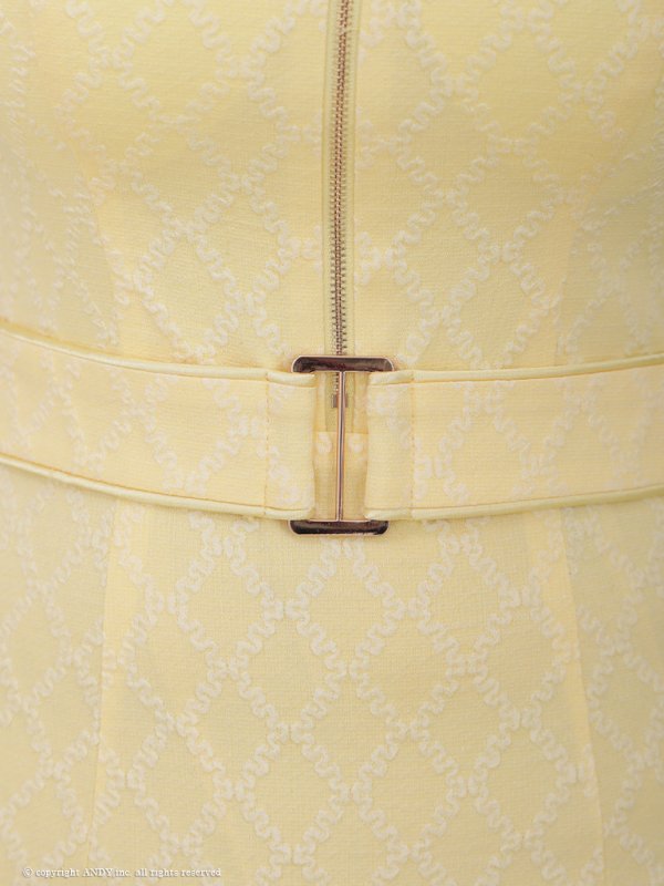 画像23: XSサイズあり【an /アン】バストカットアウト/ ハイネック/ フロントジップ/ ベルト/ ノースリーブ/ テールカット/ マーメイド/ ミディアムドレス/ キャバドレス[OF05]