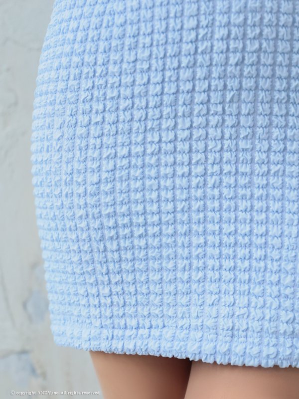 画像21: XSサイズあり【an /アン】 スーパーストレッチツイード/ バックル/ ノースリーブ/ フロントジップ/ チェーンパイピング/ タイト/ ミニドレス/ キャバドレス[OF05]