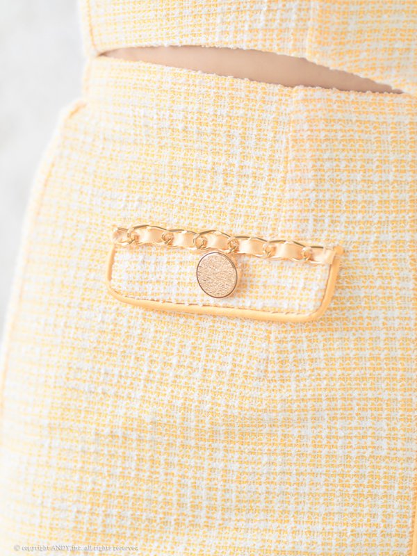 画像30: XSサイズあり【an /アン】 ショルダーリボン/ フロントジップ/ ゴールドバックル/ ボタン/ セットアップ/タイト/ ミニドレス/ キャバドレス[OF05]