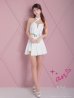 画像27: XSサイズあり【an /アン】2way/ ホルターネック/ ベア/ バストシアー/ ベルト/ ジップデザイン/ プリーツ/ フレア/ セットアップ/ ミニドレス/ キャバドレス[OF05]