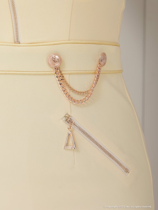 画像41: XSサイズあり【an/アン】フロントジッパー/ ベルトデザイン/ ストレッチ/ サイド編み上げ/ ノースリーブ/ タイト/ ミニドレス/ キャバドレス[OF05]