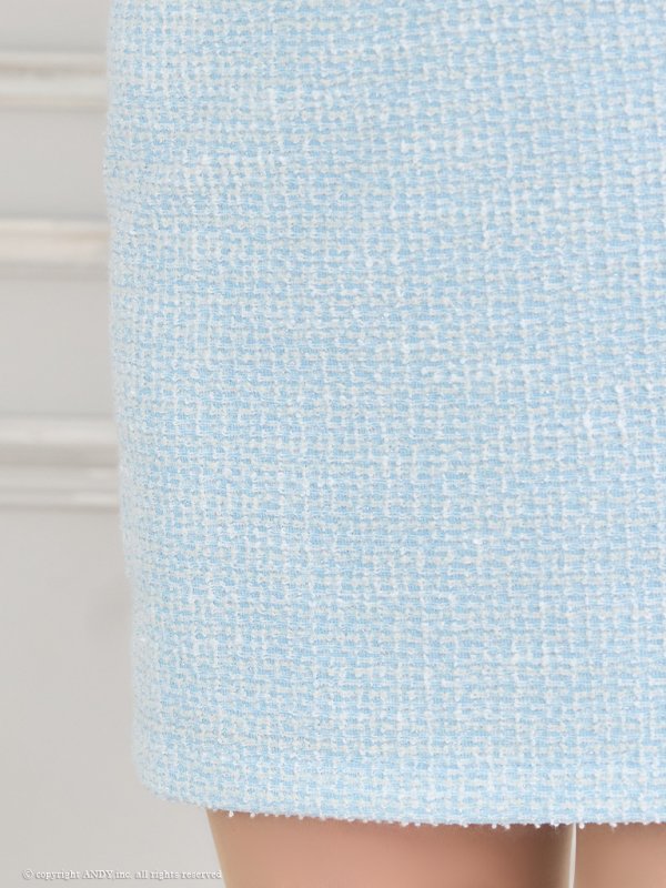 画像17: XSサイズあり【an /アン】 ツイード/ レース/ バックリボン/ カットアウト/ フロントジップ/ 半袖/ 袖あり/ タイト/ ミニドレス/ キャバドレス[OF05]