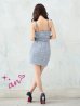 画像32: XSサイズあり【an /アン】 ストレッチ/ ツイード/ フロントジップ/ リボン/ キャミソール/ ポケットデザイン/タイト/ ミニドレス/ キャバドレス[OF05]
