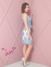 ブルー　モデル：あみる　身長：158cm　着用サイズ：Sサイズ
