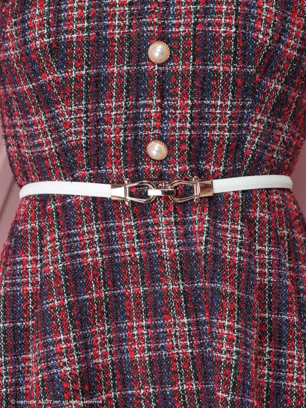 レッド　モデル：あみる　身長：158cm　着用サイズ：Sサイズ