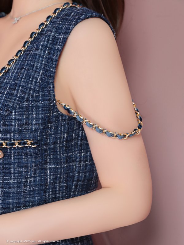 ネイビー　モデル：なつき 身長：160cm 着用サイズ：Sサイズ