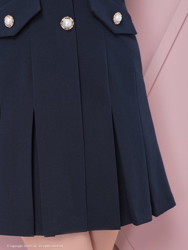 ネイビー　モデル：小川青空　身長：156cm　着用サイズ：Sサイズ