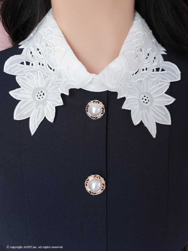 ネイビー　モデル：小川青空　身長：156cm　着用サイズ：Sサイズ