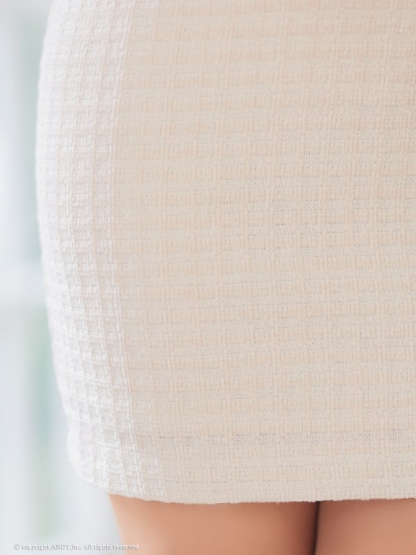 画像25: 【an /アン】 リボン/ フロントジッパー/ チェーン/  ツイード/ ノースリーブ/ タイト/ ミニドレス/ キャバドレス[OF05]