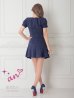 ネイビー　モデル：如月れい　身長：156cm　着用サイズ：Sサイズ