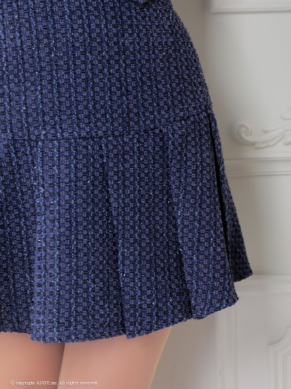 ネイビー　モデル：如月れい　身長：156cm　着用サイズ：Sサイズ