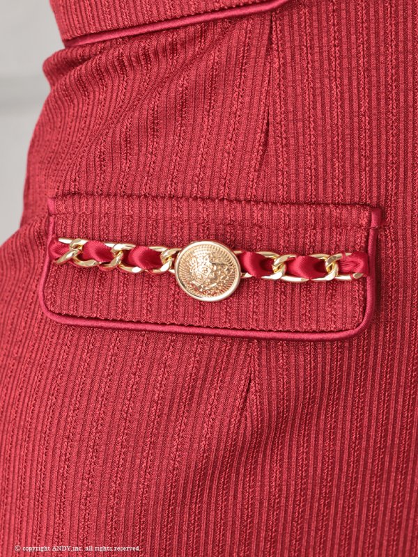 画像8: XSサイズあり【an /アン】 バストジッパー/ ハイネック/ カットアウト/ ノースリーブ/ ポケットデザイン/ 裾ファー/ タイト/ ミニドレス/ キャバドレス[OF05]