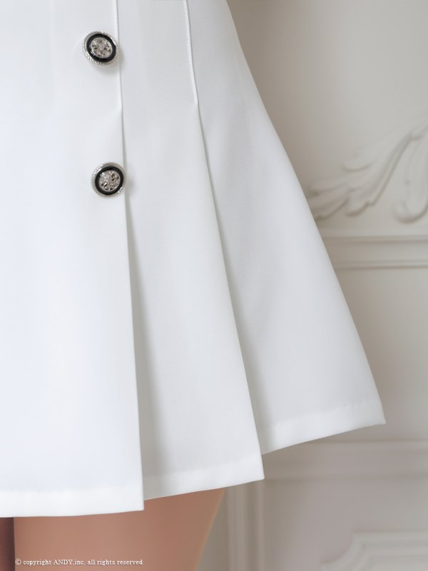 画像23: XSサイズあり【an /アン】バイカラー/ リボン/ オフショル/ プリーツ/ フレア/ セットアップ/ ミニドレス/ キャバドレス[OF05]