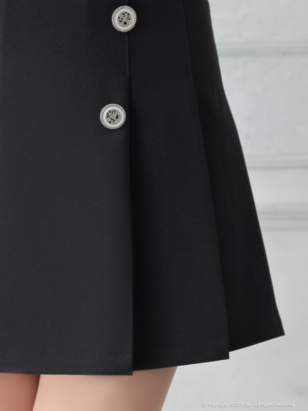 画像8: XSサイズあり【an /アン】バイカラー/ リボン/ オフショル/ プリーツ/ フレア/ セットアップ/ ミニドレス/ キャバドレス[OF05]