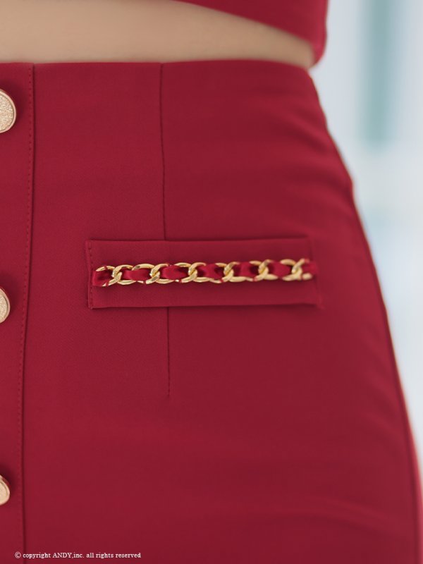 画像23: XSサイズあり【an /アン】セットアップ/ ノースリーブ/ フリルショルダー/ フロントジップ/ ボタン/ タイト/ ミニドレス/ キャバドレス[OF05]