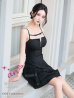 画像13: XSサイズあり【an/アン】リボン/ フロントジップ/ ワンカラー/ キャミソール/ Aライン/ フレア/ ワンピース/ ミニドレス/ キャバドレス[OF05]