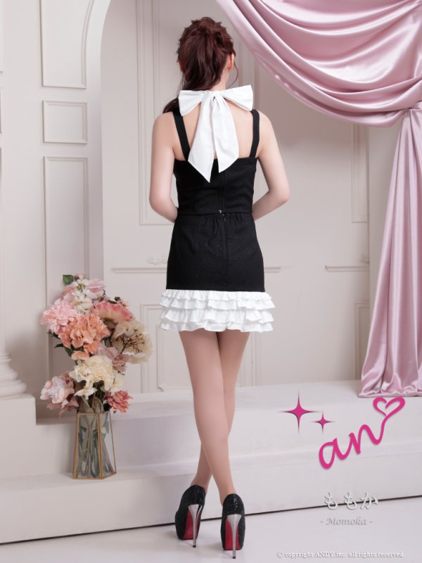 ブラックxホワイト モデル:ももか 身長:156cm 着用サイズ:Sサイズ