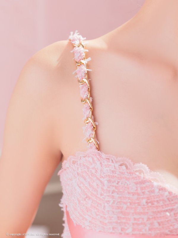 画像8: XSサイズあり【an /アン】 ツイード/ リボン/ バストジップ/ チェーンショルダー/ タイト/ ミニドレス/ キャバドレス[OF05]