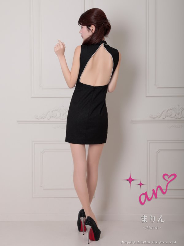 画像18: XSサイズあり【an /アン】チュールレース/ 切替/ ビジューライン/ バストジッパー/ ノースリーブ/ タイト/ ミニドレス/ キャバドレス[OF05]]