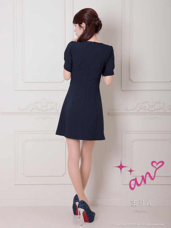 ネイビー  モデル:まりん 身長:164cm 着用サイズ:Sサイズ