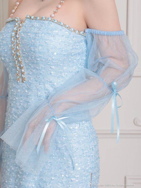 ブルー モデル:ももか 身長:156cm 着用サイズ:Sサイズ