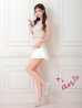 ベージュxホワイト モデル：まりん　着用サイズ：Sサイズ