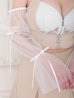ホワイトxベージュ　モデル：ゆめ　身長：160cm　着用サイズ：Sサイズ