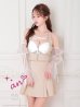 ホワイトxベージュ　モデル：ゆめ　身長：160cm　着用サイズ：Sサイズ