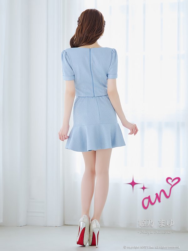 ブルー モデル:姫乃まゆ 身長:153cm 着用サイズ:Sサイズ