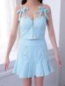 ブルー モデル：姫乃まゆ　身長：153cm　着用サイズ：Sサイズ