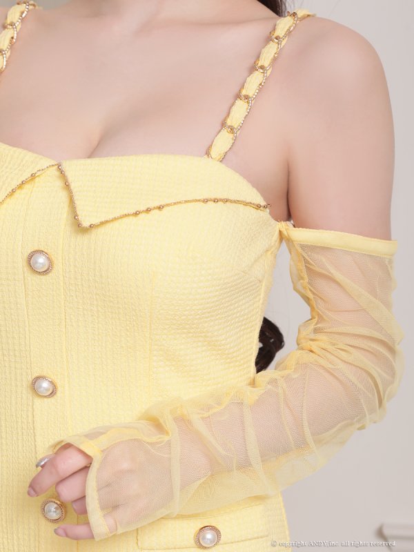 イエロー モデル：ももか　身長：156cm　着用サイズ：Sサイズ