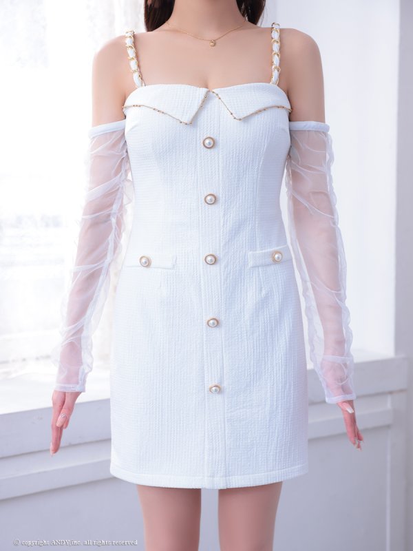 ホワイト モデル：姫乃まゆ　身長：153cm　着用サイズ：Sサイズ