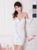 ホワイト モデル：まりん　身長：164cm　着用サイズ：Sサイズ