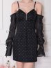 ブラック モデル：まりん　身長：164cm　着用サイズ：Sサイズ