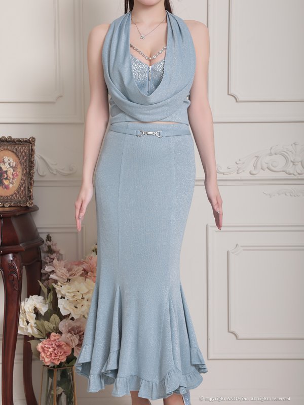 ブルー モデル:ももか 身長:156cm 着用サイズ:Sサイズ