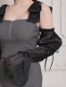 グレーxブラック モデル：ももか　身長：156cm　着用サイズ：Sサイズ