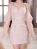 ピンクベージュ　モデル：まりん　身長：164cm　着用サイズ：Sサイズ