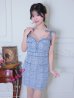 ブルー　モデル：水瀬ライ　身長：160cm　着用サイズ：Sサイズ