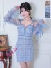 ブルー　モデル：水瀬ライ　身長：160cm　着用サイズ：Sサイズ