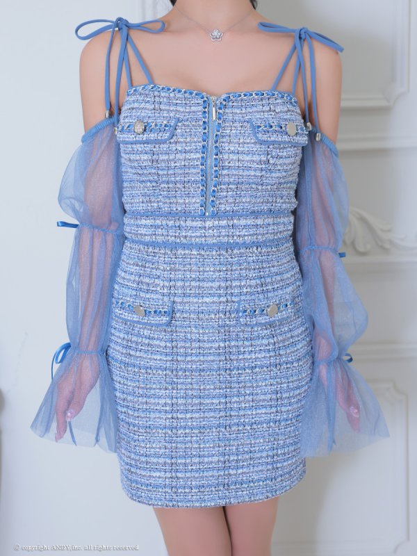 ブルー　モデル：水瀬ライ　身長：160cm　着用サイズ：Sサイズ