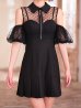 ブラック　モデル：天使かれん　身長：163cm　着用サイズ：Sサイズ