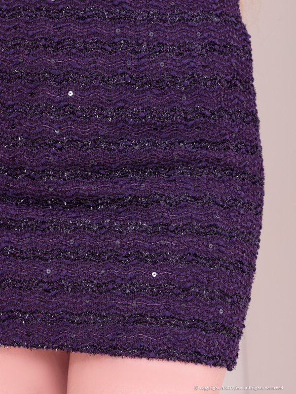 パープル  モデル：りり　着用サイズ：Sサイズ