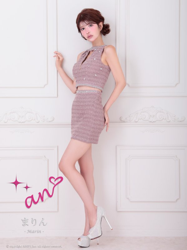 ピンク  モデル：まりん　身長：164cm　着用サイズ：Sサイズ